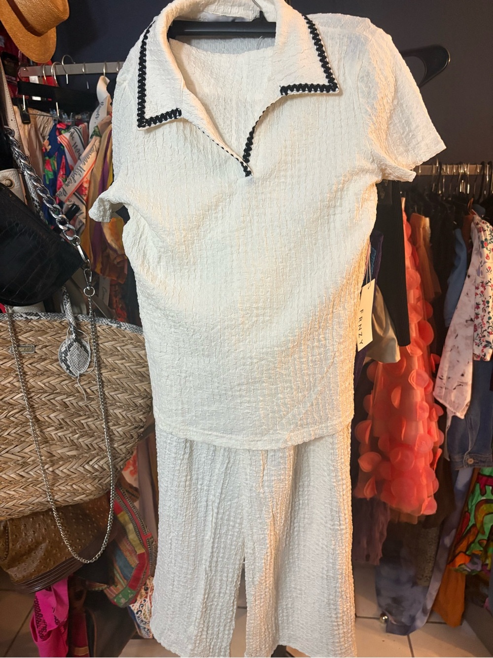 Bundle 2 for $30. NWT Classic Textured Short-Sleeve shirt and pant set. Size L.